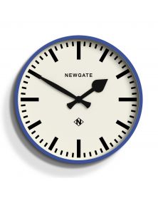 Horloge murale Number 3 Railway Bleue