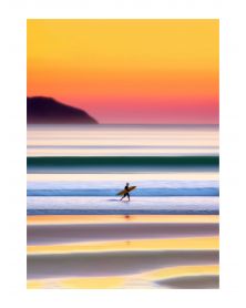 Affiche - Sunset Surf 04 (30x40 cm) - Hartman AI