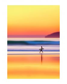 Affiche - Sunset Surf 03 (30x40 cm) - Hartman AI