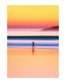 Affiche - Sunset Surf 02 (30x40 cm) - Hartman AI