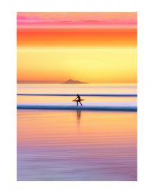 Affiche - Sunset Surf 01 (30x40 cm) - Hartman AI