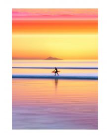 Poster - Sunset Surf 01 (30x40 cm) - Hartman AI