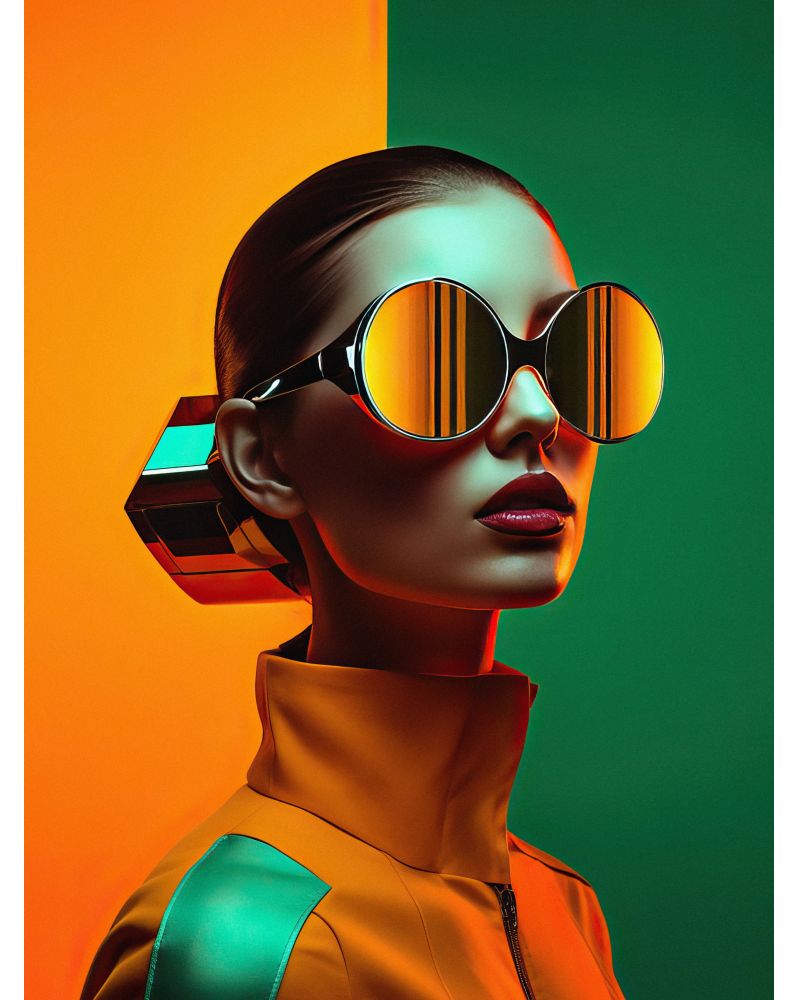 Acrylic Glass Artwork - Fashion of Tomorrow 04 (18 x 24 in) - Hartman AI