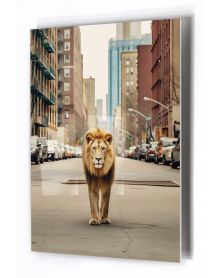 Tableau sur verre acrylique - Urban Zoo 01 (27,94 x 35,56 cm) - Hartman AI