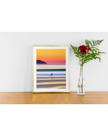 Affiche - Sunset Surf 04 (30x40 cm) - Hartman AI