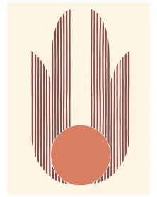 Poster - Geometric Abstract 03 (30x40 cm) - Hartman AI