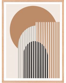 Affiche - Geometric Abstract 09 (30x40 cm) - Hartman AI