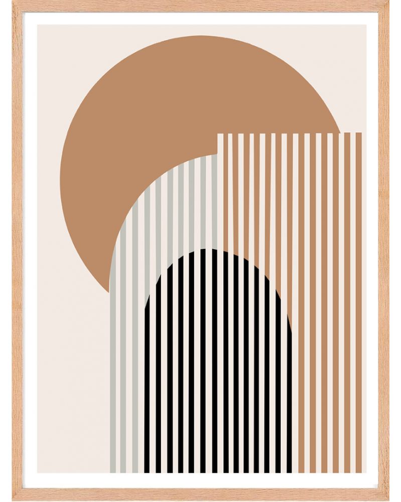 Affiche - Geometric Abstract 09 (30x40 cm) - Hartman AI Affiche - Geometric Abstract 09 (30x40 cm) - Hartman AI