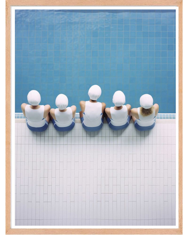 Affiche - Vintage Pools 04 (30x40 cm) - Hartman AI Affiche - Vintage Pools 04 (30x40 cm) - Hartman AI
