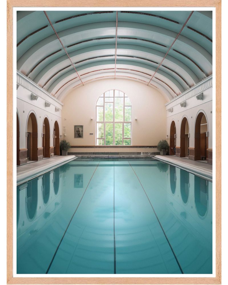 Affiche - Vintage Pools 05 (30x40 cm) - Hartman AI Affiche - Vintage Pools 05 (30x40 cm) - Hartman AI