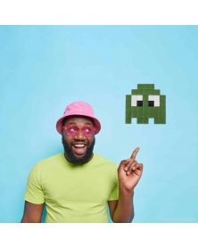 Pack of 5 Gloomie(s) Dark green - Pixel Art Kit