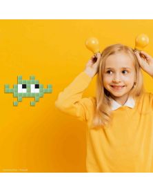 Lot de 5 Little Alien(s) Vert Clair - Pixel Art Kit