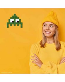 Pack of 5 Little Alien(s) Dark green - Pixel Art Kit