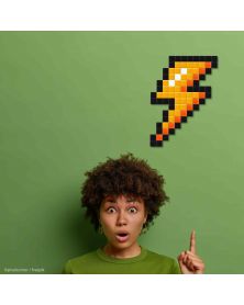 Pack of 5 Lightning Bolt - Pixel Art Kit