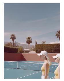 Affiche - Retro Tennis 04 (30x40 cm) - Hartman AI
