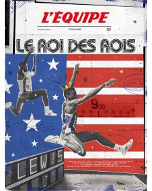 Affiche - L'Equipe - Lewis (digigraphie 50 x 70)