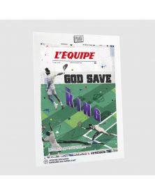Affiche - L'Equipe - Federer (digigraphie)