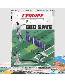 Affiche - L'Equipe - Federer (digigraphie)