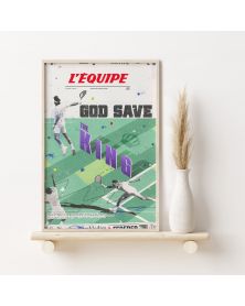Affiche - L'Equipe - Federer (digigraphie)