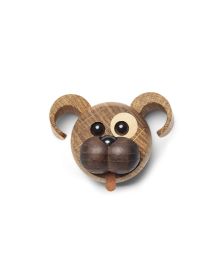 Lot de 6 Magnetic Happy, Figurine en bois par Chresten Sommer, Spring Copenhagen