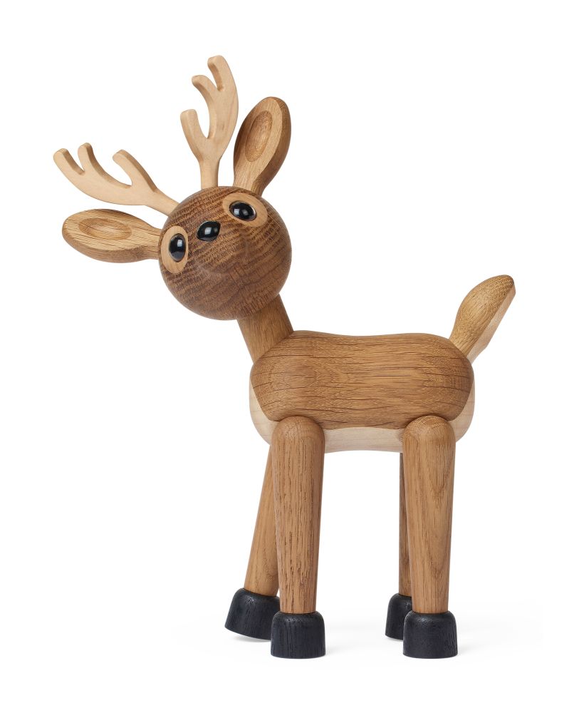 Star Deer, Wood Figurine by Chresten Sommer, Spring Copenhagen Star Deer, Wood Figurine by Chresten Sommer, Spring Copenhagen