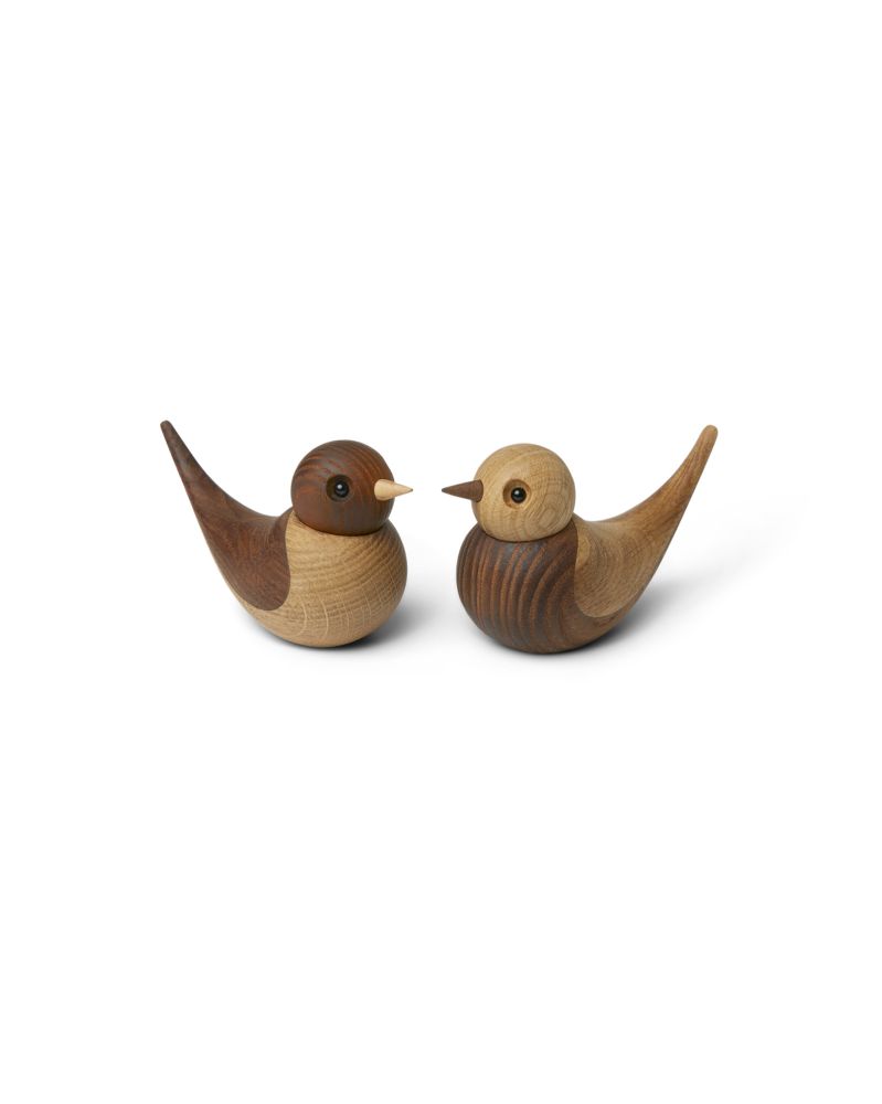Soulmates Swallows, Wood Figurine by mencke&vagnby, Spring Copenhagen Soulmates Swallows, Wood Figurine by mencke&vagnby, Spring Copenhagen