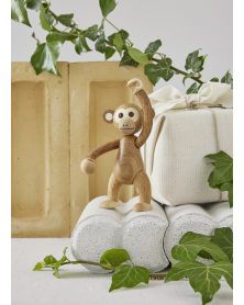 Lot de 6 Jolly Monkey, figurine en bois par Chresten Sommer, Spring Copenhagen