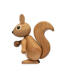 Pack of 6 Hazel Squirrel, Wood Figurine by Chresten Sommer, Spring Copenhagen