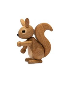 Pack of 6 Peanut Baby squirrel, Wood Figurine by Chresten Sommer, Spring Copenhagen