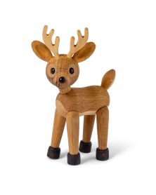 Pack of 6 Spirit Deer, Wood Figurine by Chresten Sommer, Spring Copenhagen