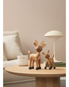 Lot de 6 Spirit Deer, figurine en bois par Chresten Sommer, Spring Copenhagen