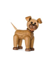 Pack of 6 Happy Dog, Wood Figurine by Chresten Sommer, Spring Copenhagen
