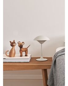 Pack of 6 Happy Dog, Wood Figurine by Chresten Sommer, Spring Copenhagen
