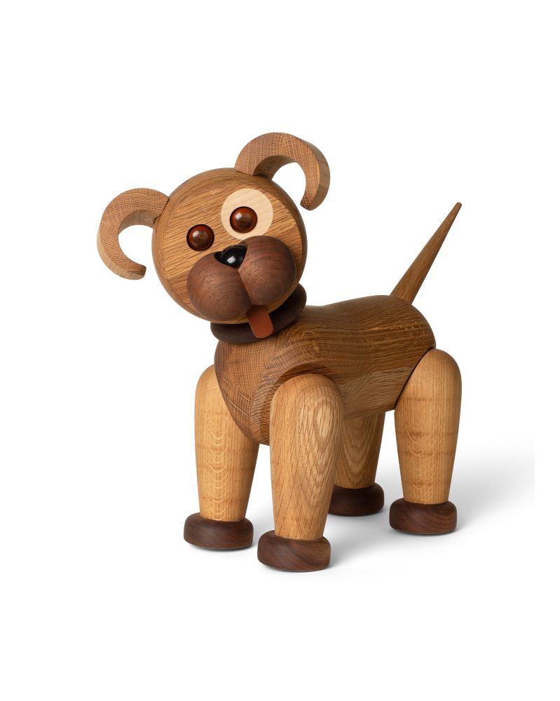 Pack of 1 Big Happy Dog, Wood Figurine by Chresten Sommer, Spring Copenhagen Pack of 1 Big Happy Dog, Wood Figurine by Chresten Sommer, Spring Copenhagen