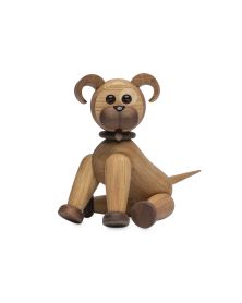 Pack of 2 Buddy Dog, Wood Figurine by Chresten Sommer, Spring Copenhagen