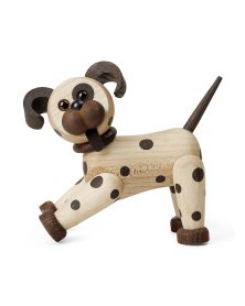 Lot de 6 Joy Standing Puppy, figurine en bois par Chresten Sommer, Spring Copenhagen