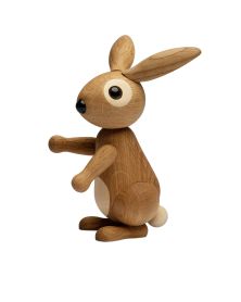 Lot de 6 Bonnie Standing Rabbit, Figurine en bois par Chresten Sommer, Spring Copenhagen