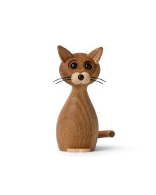 Lot de 6 Lucky Cat, figurine en bois par Chresten Sommer, Spring Copenhagen