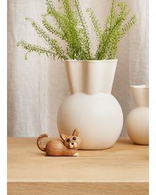 Pack of 6 Hope Lying kitten, Wood Figurine by Chresten Sommer, Spring Copenhagen