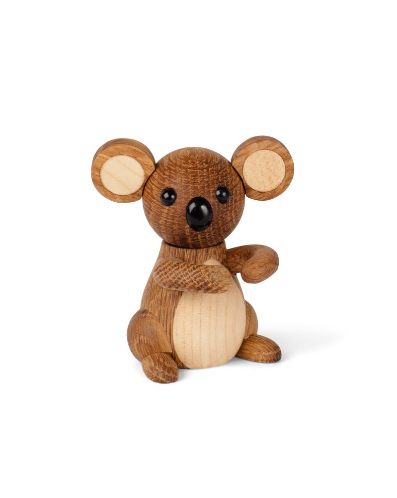 Lot de 6 Joey Baby koala, figurine en bois par Chresten Sommer, Spring Copenhagen Lot de 6 Joey Baby koala, figurine en bois par Chresten Sommer, Spring Copenhagen