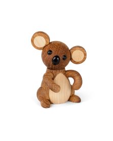 Lot de 6 Joey Baby koala, figurine en bois par Chresten Sommer, Spring Copenhagen
