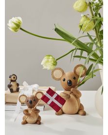 Pack of 6 Matilda Female koala, Wood Figurine by Chresten Sommer, Spring Copenhagen