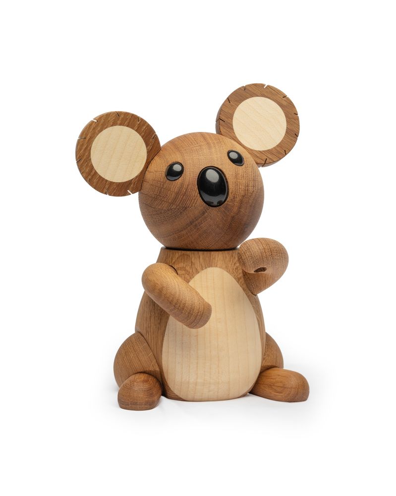 Lot de 2 Aussie Koala, Figurine en bois par Chresten Sommer, Spring Copenhagen