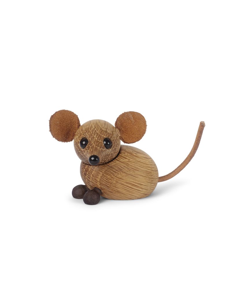 Lot de 6 The Country Mouse, figurine en bois par Chresten Sommer, Spring Copenhagen Lot de 6 The Country Mouse, figurine en bois par Chresten Sommer, Spring Copenhagen