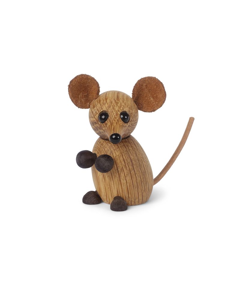 Lot de 6 The City Mouse, Figurine en bois par Chresten Sommer, Spring Copenhagen