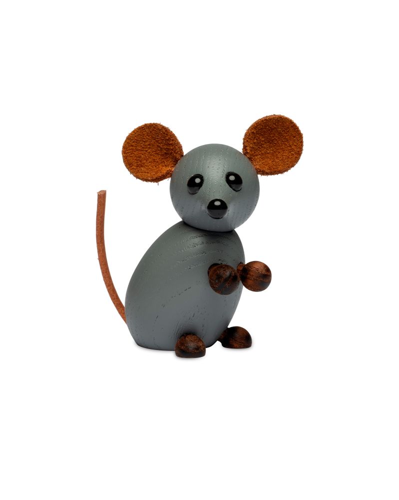 Lot de 6 The Farm Mouse, Figurine en bois par Chresten Sommer, Spring Copenhagen