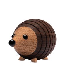 Lot de 6 Hérisson debout, figurine en bois par Chresten Sommer, Spring Copenhagen
