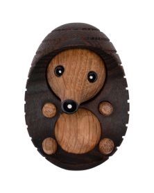 Pack of 6 Spike Lying hedgehog, Wood Figurine by Chresten Sommer, Spring Copenhagen