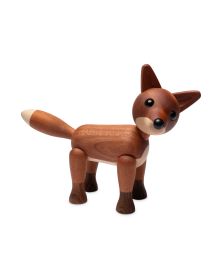 Lot de 6 Foxy Standing Fox, Figurine en bois par Chresten Sommer, Spring Copenhagen