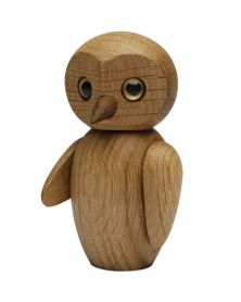 Lot de 6 Chouette intelligente, figurine en bois par Chresten Sommer, Spring Copenhagen